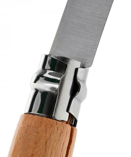 Coltelli per Funghi OPINEL N.8 FAGGIO TREKKING funzionamento bloccaggio ...