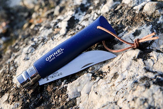 Coltello Baroudeur Blu Scuro chiusura ...