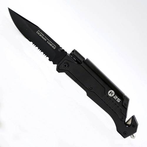 Coltello Multiuso sopravvivenza pieghevole K25 funzionamento ...