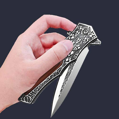 Coltello Pieghevole tascabile chiusura totale ...