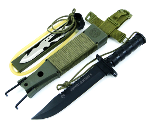 Coltello Tattico Rambo Jungle King fodero protezione ...