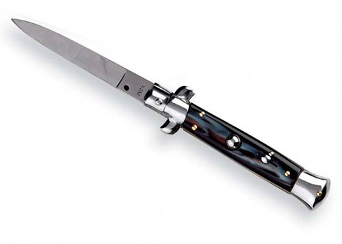 Coltello a Scatto Ausonia Inox Manico finto corno caratteristiche ...