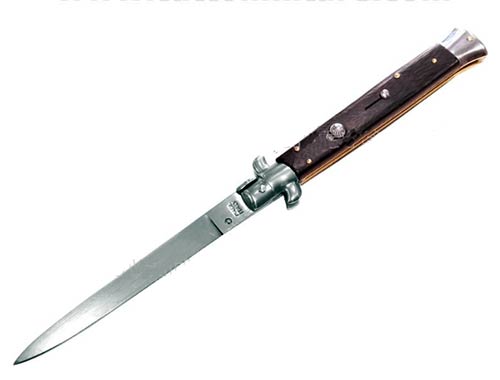 Coltelli a Scatto Manico Palissandro Stiletto Italiano funzionamento ...