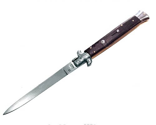 Coltello a Scatto Manico Palissandro Stiletto Italiano caratteristiche ...