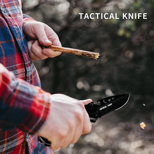 Coltello da Caccia e Torcia taglio legno ...