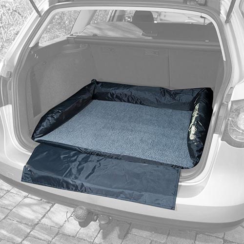 Cuccia per auto Trixie con protezione paraurti montaggio funzionamento baule auto ...