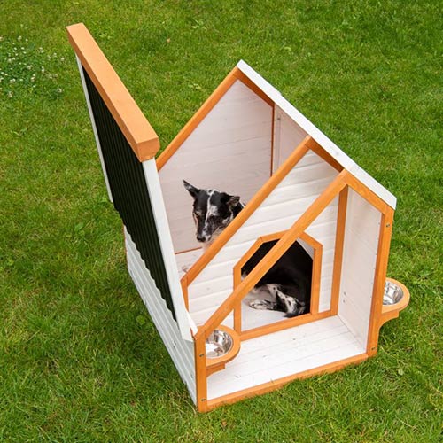 Cuccia per cani Modern Living Palma apertura tetto cane ...