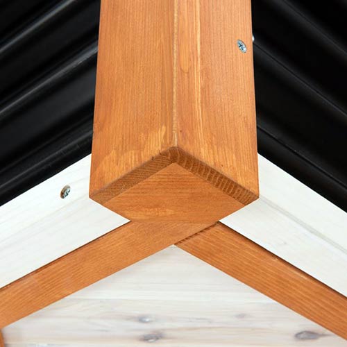 Cuccia per cani Modern Living Palma legno tetto cane ...
