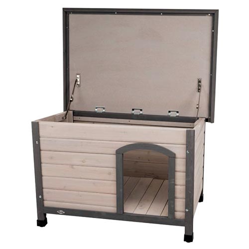 Cuccia per cani Trixie Natura Classic con tetto piatto apertura tetto ...