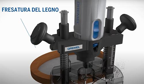 Dremel 4000 fresatura legno ...