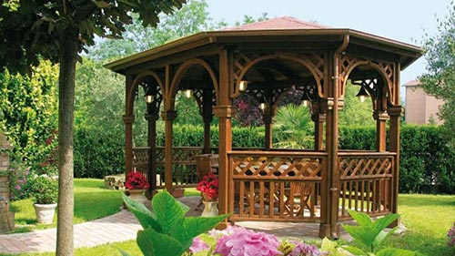 Gazebo Attico montaggio giardino ...