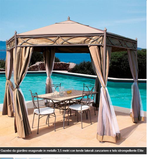 Gazebo Kwana caratteristiche tessuto ...