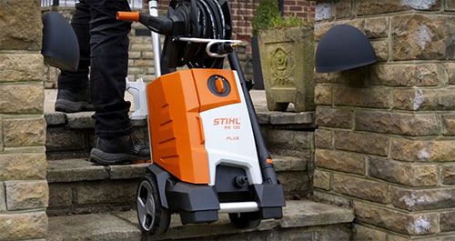 Idropulitrice Mod. RE 130 PLUS St Stihl funzionamento lavaggio ...
