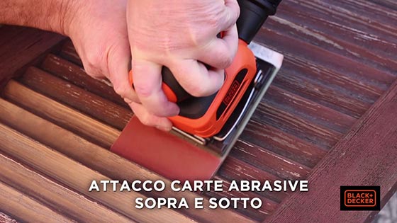 Levigatrice B&D KA171L attacco carte abrasive ...