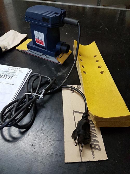 Levigatrice Orbitale Felisatti TP516 funzionamento ...