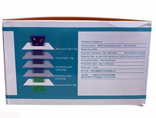 MASCHERINA DPI FFP2 VALIDATA INAIL - GBZK filtraggio ...