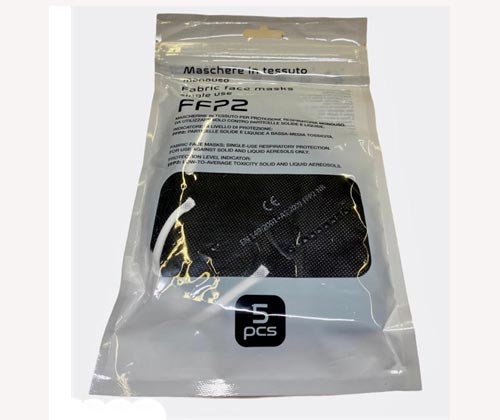Mascherina DPI FFP2 colore nero confezione ...