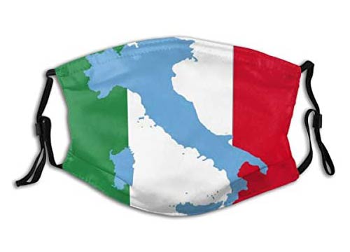 Mascherina FFP2 Sfondo bandiera utilizzo funzionamento ...