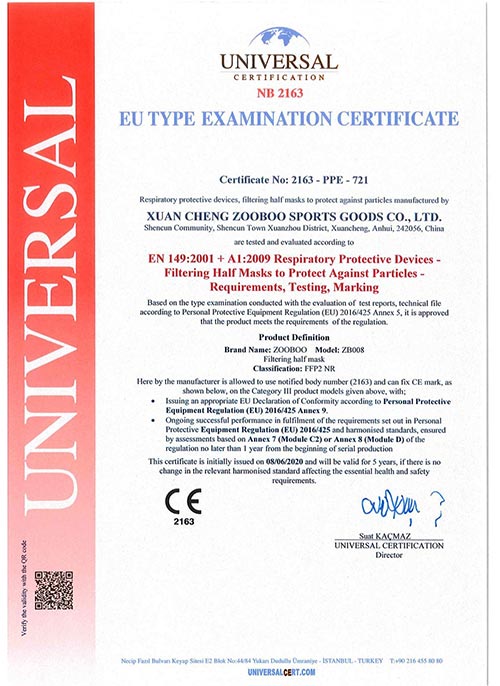 mascherine FFP2 certificate CE certificati ...