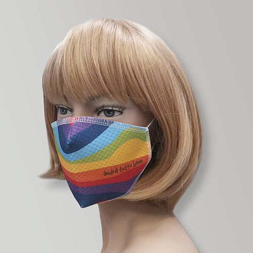 Mascherina FFP3 Arcobaleno caratteristiche ...