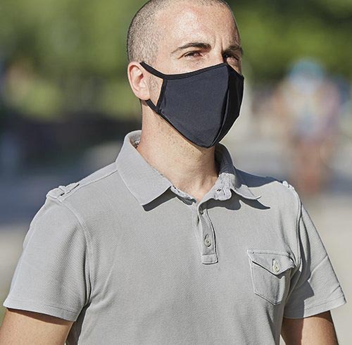 Mascherina Facciale Lavabile Nera impiego utilizzo ...