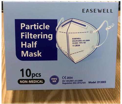 Mascherina Respiratoria Filtrante FFP2 Certificata CE caratteristiche ...