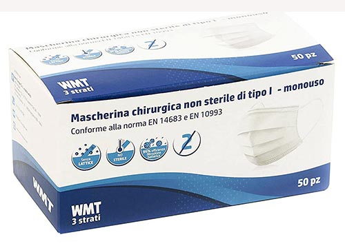 Mascherina chirurgica 3 strati CERTIFICATA confezione vandita ...
