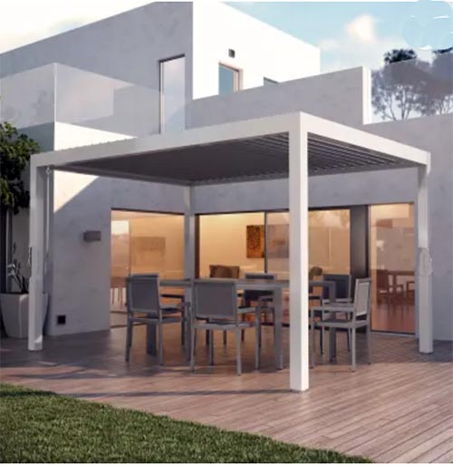 Pergola alluminio Spell bianco funzionamento ...