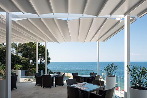 Pergola in Alluminio Phoenix funzionamento copertura alluminio ...