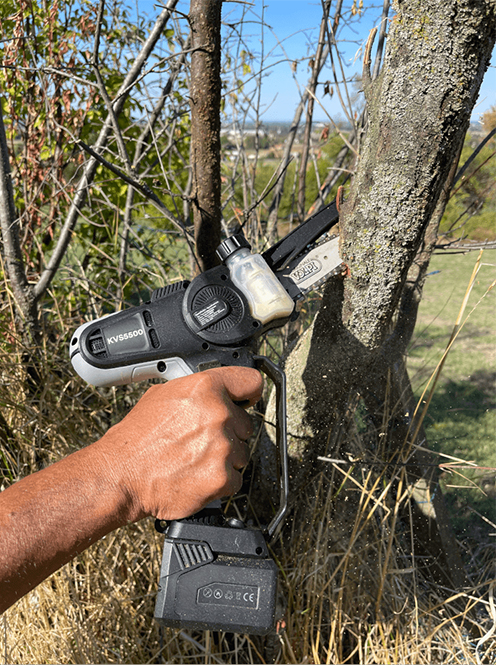 Potatore a catena a batteria PVS5500 funzionamento ...