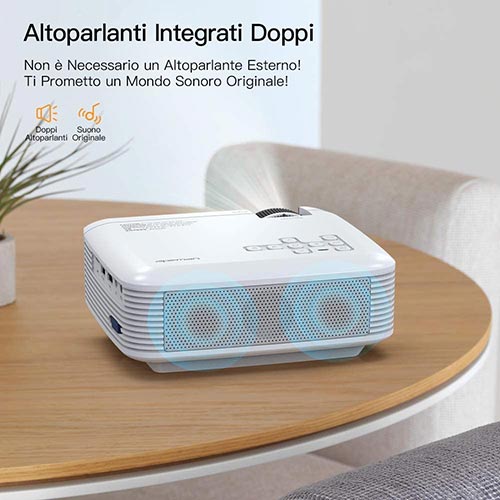 Proiettore, APEMAN 4500 Lumen altoparlanti ...