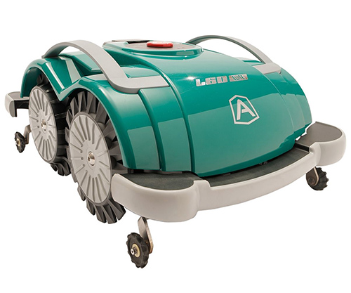 Robot tagliaerba senza filo perimetrale Ambrogio L60 Elite ruote movimento macchina ...
