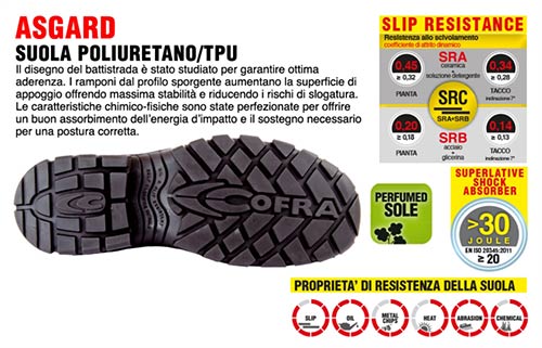 Sandalo antinfortunistica da lavoro COFRA suola battuta ...