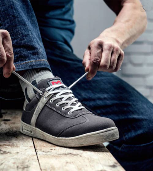 Scarpe antinfortunistiche elettrostatiche Leo S1P grigia lacci ...