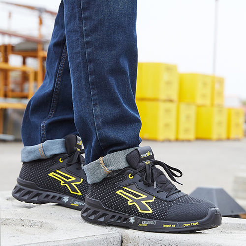 Scarpe antinfortunistiche basse U-Power Matt S3 SRC CI ESD funzionamento camminata ...