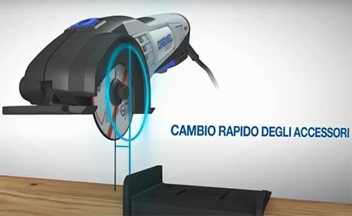 Sega circolare DREMEL DSM20 cambio accessori ...
