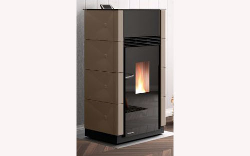 Stufa a pellet Ecofire Wilma Idro 18 struttura totale ...