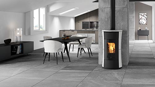 Stufa a pellet stagna CHERIE 9 EVO caratteristiche tecniche ...