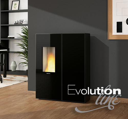 Stufe a Pellet ermetica SHARON PLUS CRYSTAL funzionamento ...