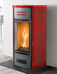 Stufe a gas metano Piazzetta G963 rossa ...