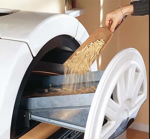 Stufe caminetto a pellet Falo inserimento pellet ...