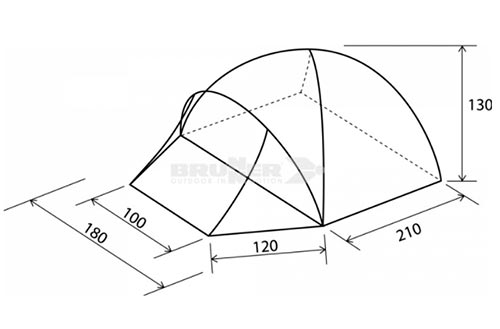 Tenda da Campeggio GLOBO 3 dimensioni ...