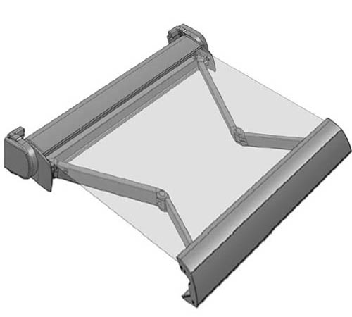 Tenda da sole bracci Vetiver smart funzionamento bracci estensibili ...
