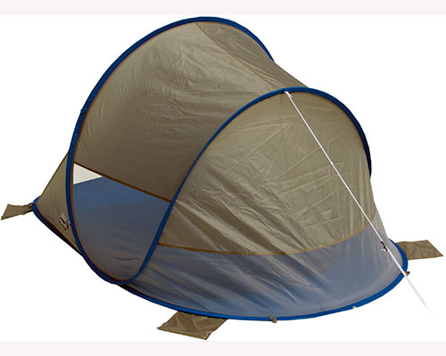 Tenda da spiaggia grigio/blu chiusura totale ...