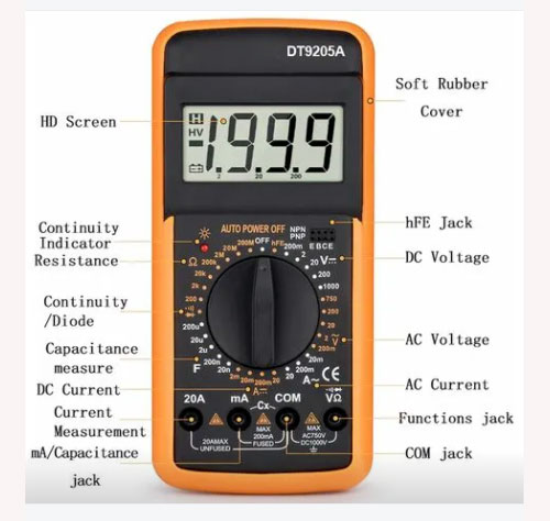 Tester multimetro digitale caratteristiche tecniche ...
