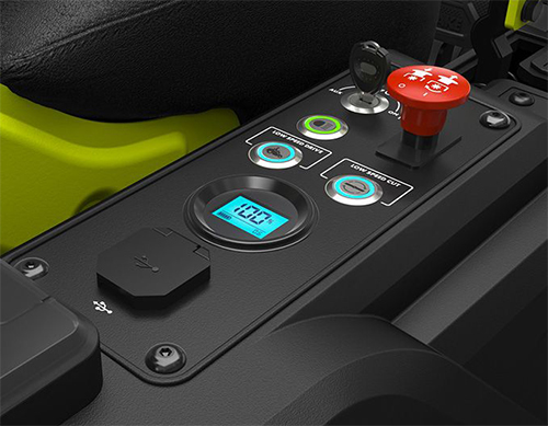 Trattorino rasaerba Rider Ryobi ZTR480EX a batteria quadro di controllo ...