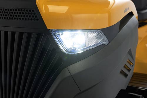 Trattorino tagliaerba a batteria fari led illuminazione ...