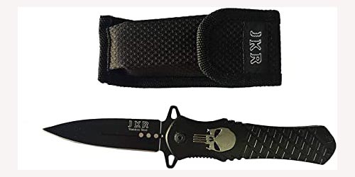 coltello Tattico richiudibile PUNISHER custodia totale ...