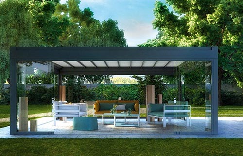 pergola in alluminio Rialto telo tecnico ...