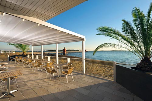 pergole in alluminio utilizzo al mare ...